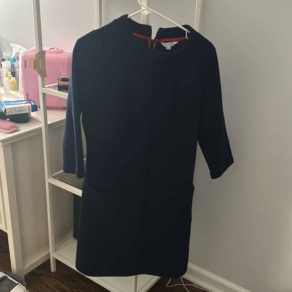 navy midi dress